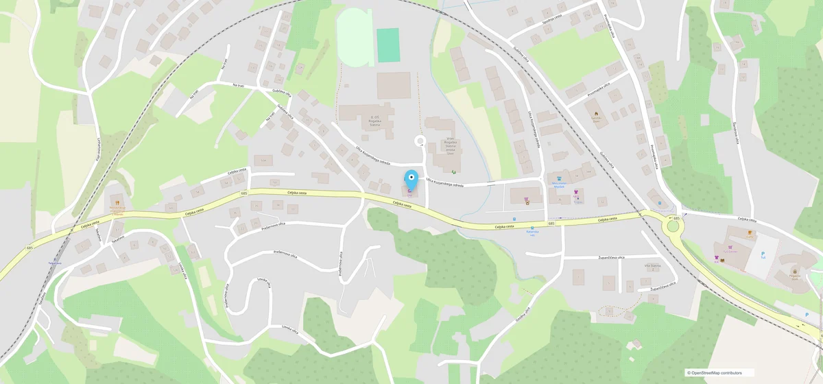 Zemljevid lokacije za Transport Biro, Celjska cesta 38a, 3250 Rogaška Slatina